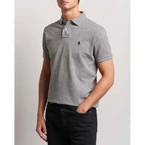 Polo‎ Ralph Lauren Mens Polo Shirt M/M Medium Gray Classic Fit Pony Logo